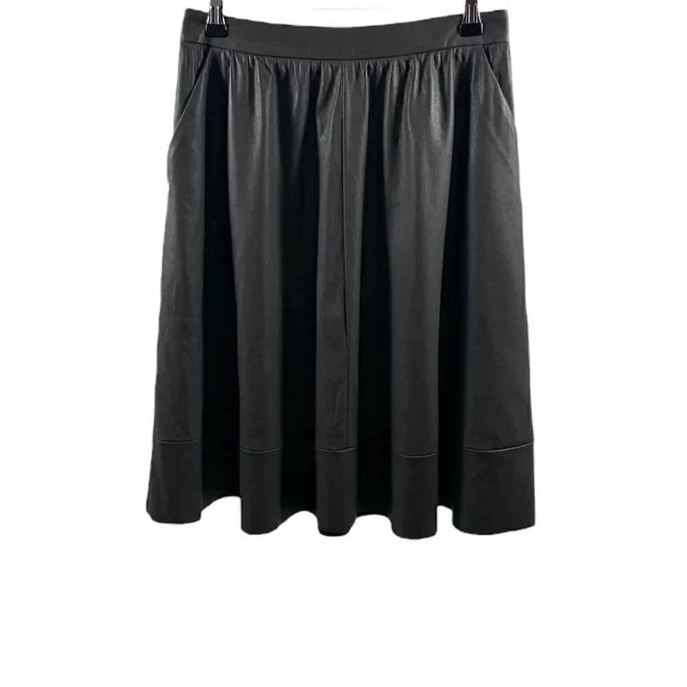 Search for Sanity Silver Faux Leather Skirt Size 6